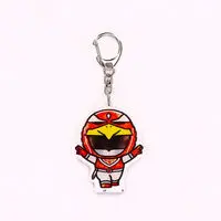 Super Sentai Series All Red Deformed Acrylic Charms - Premium Bandai Limited - Choujuu Sentai Liveman / Red Falcon