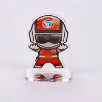 Super Sentai Series All Red Deformed Acrylic Stand - Premium Bandai Limited - Choushinsei Flashman / Red Flash