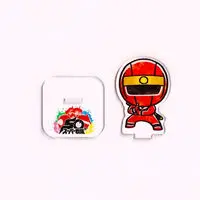 Super Sentai Series All Red Deformed Acrylic Stand - Premium Bandai Limited - Ninja Sentai Kakuranger / NinjaRed