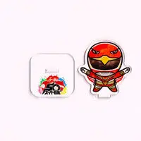 Super Sentai Series All Red Deformed Acrylic Stand - Premium Bandai Limited - Chōjin Sentai Jetman / Red Hawk