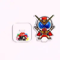 Super Sentai Series All Red Deformed Acrylic Stand - Premium Bandai Limited - Kikai Sentai Zenkaiger / Zenkaizer