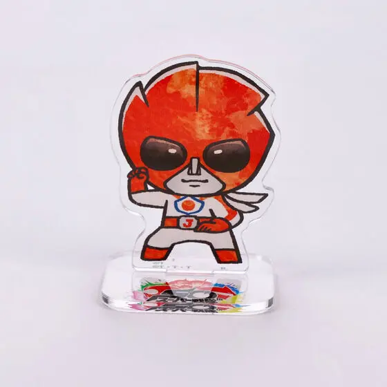 Super Sentai Series All Red Deformed Acrylic Stand - Premium Bandai Limited - Battle Fever J / Battle Japan