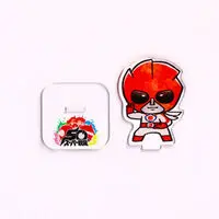 Super Sentai Series All Red Deformed Acrylic Stand - Premium Bandai Limited - Battle Fever J / Battle Japan