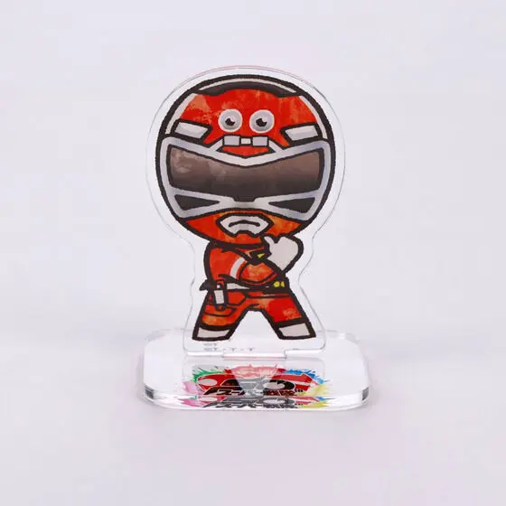 Super Sentai Series All Red Deformed Acrylic Stand - Premium Bandai Limited - Gekisou Sentai Carranger / Red Racer
