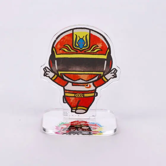 Super Sentai Series All Red Deformed Acrylic Stand - Premium Bandai Limited - Dengeki Sentai Changeman / ChangeDragon
