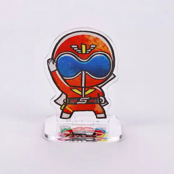 Super Sentai Series All Red Deformed Acrylic Stand - Premium Bandai Limited - Himitsu Sentai Gorenger / Akarenger