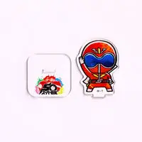 Super Sentai Series All Red Deformed Acrylic Stand - Premium Bandai Limited - Himitsu Sentai Gorenger / Akarenger
