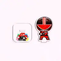 Super Sentai Series All Red Deformed Acrylic Stand - Premium Bandai Limited - Mirai Sentai Timeranger / TimeRed