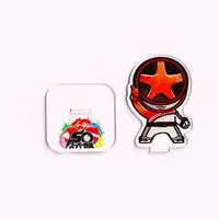 Super Sentai Series All Red Deformed Acrylic Stand - Premium Bandai Limited - Bakuage Sentai Boonboomger / Bun Red