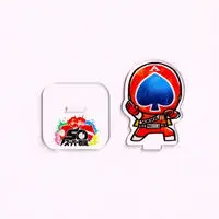 Super Sentai Series All Red Deformed Acrylic Stand - Premium Bandai Limited - J.A.K.Q. Dengekitai / Spade Ace