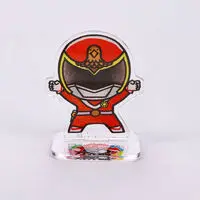 Super Sentai Series All Red Deformed Acrylic Stand - Premium Bandai Limited - Taiyo Sentai Sun Vulcan / VulEagle