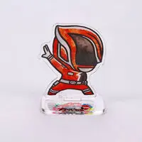 Super Sentai Series All Red Deformed Acrylic Stand - Premium Bandai Limited - Tokusou Sentai Dekaranger / DekaRed