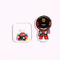 Super Sentai Series All Red Deformed Acrylic Stand - Premium Bandai Limited - Kaitou Sentai Lupinranger VS Keisatsu Sentai Patranger / Patren 1gou