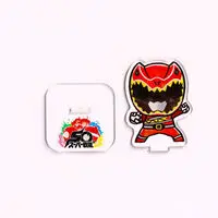 Super Sentai Series All Red Deformed Acrylic Stand - Premium Bandai Limited - Zyuden Sentai Kyoryuger / Kyoryu Red
