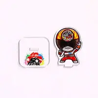 Super Sentai Series All Red Deformed Acrylic Stand - Premium Bandai Limited - Denshi Sentai Denziman / DenziRed