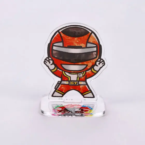 Super Sentai Series All Red Deformed Acrylic Stand - Premium Bandai Limited - Kousoku Sentai Turboranger / Red Turbo
