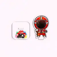 Super Sentai Series All Red Deformed Acrylic Stand - Premium Bandai Limited - Kyukyu Sentai GoGoFive / GoRed