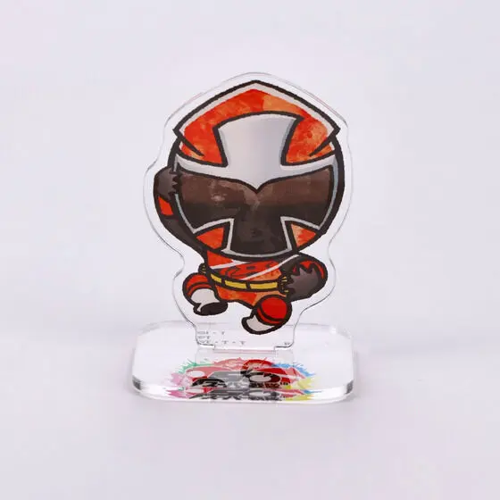 Super Sentai Series All Red Deformed Acrylic Stand - Premium Bandai Limited - Shuriken Sentai Ninninger / AkaNinger