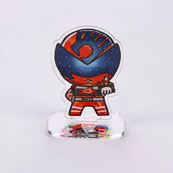 Super Sentai Series All Red Deformed Acrylic Stand - Premium Bandai Limited - Uchu Sentai Kyuranger / Shishi Red