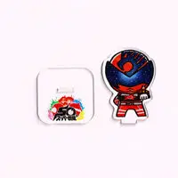 Super Sentai Series All Red Deformed Acrylic Stand - Premium Bandai Limited - Uchu Sentai Kyuranger / Shishi Red