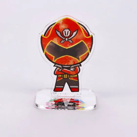 Super Sentai Series All Red Deformed Acrylic Stand - Premium Bandai Limited - Kaizoku Sentai Gokaiger / Gokai Red