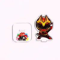 Premium Bandai Limited - Super Sentai Series All Red Deformed Acrylic Stand - No.1 Sentai Gozyuger / GozyuWolf