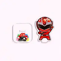 Super Sentai Series All Red Deformed Acrylic Stand - Premium Bandai Limited - Mashin Sentai Kiramager / Kiramai Red