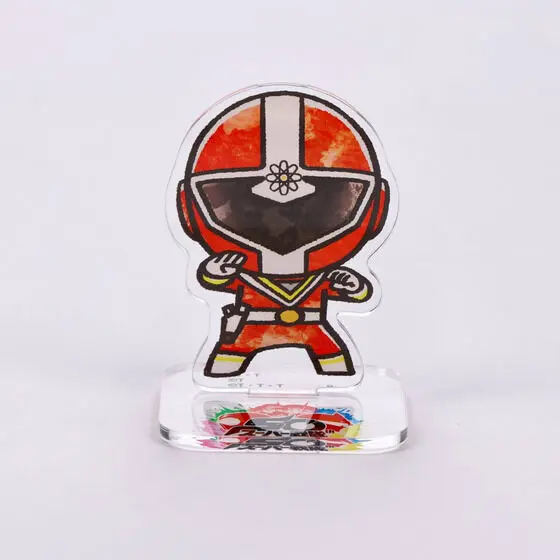 Super Sentai Series All Red Deformed Acrylic Stand - Premium Bandai Limited - Chikyuu Sentai Fiveman / FiveRed