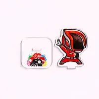 Super Sentai Series All Red Deformed Acrylic Stand - Premium Bandai Limited - Tokusou Sentai Dekaranger / DekaRed