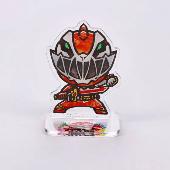 Super Sentai Series All Red Deformed Acrylic Stand - Premium Bandai Limited - Kishiryu Sentai Ryusoulger / Ryusoul Red