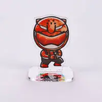 Super Sentai Series All Red Deformed Acrylic Stand - Premium Bandai Limited - Tokumei Sentai Go-Busters / Red Buster