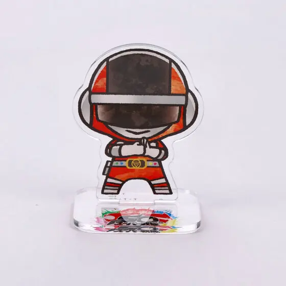 Super Sentai Series All Red Deformed Acrylic Stand - Premium Bandai Limited - Choudenshi Bioman / Red1