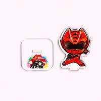 Super Sentai Series All Red Deformed Acrylic Stand - Premium Bandai Limited - Juken Sentai Gekiranger / GekiRed