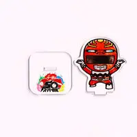 Super Sentai Series All Red Deformed Acrylic Stand - Premium Bandai Limited - Seijuu Sentai Gingaman / GingaRed