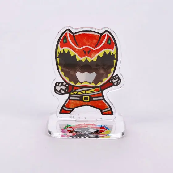 Super Sentai Series All Red Deformed Acrylic Stand - Premium Bandai Limited - Zyuden Sentai Kyoryuger / Kyoryu Red