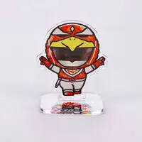 Super Sentai Series All Red Deformed Acrylic Stand - Premium Bandai Limited - Choujuu Sentai Liveman / Red Falcon