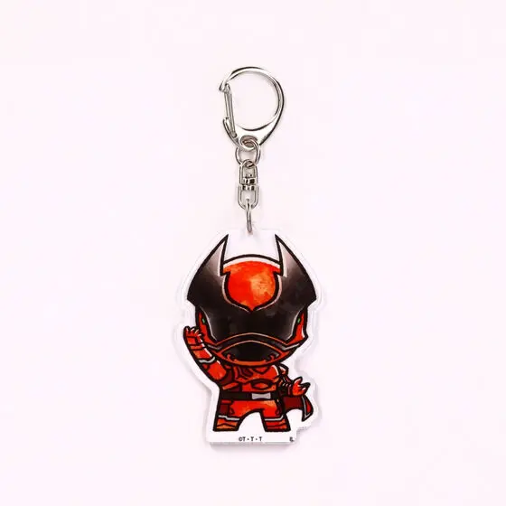 Super Sentai Series All Red Deformed Acrylic Charms - Premium Bandai Limited - Ohsama Sentai King-Ohger / Kuwagata Ohger
