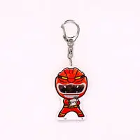 Super Sentai Series All Red Deformed Acrylic Charms - Premium Bandai Limited - Hyakuju Sentai Gaoranger / GaoRed