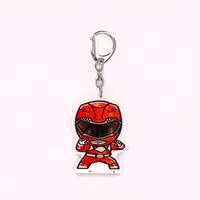 Super Sentai Series All Red Deformed Acrylic Charms - Premium Bandai Limited - Kyōryū Sentai Zyuranger / TyrannoRanger