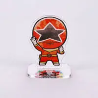 Super Sentai Series All Red Deformed Acrylic Stand - Premium Bandai Limited - Chouriki Sentai Ohranger / OhRed