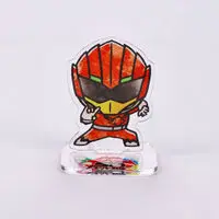 Super Sentai Series All Red Deformed Acrylic Stand - Premium Bandai Limited - Doubutsu Sentai Zyuohger / Zyuoh Eagle