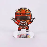 Super Sentai Series All Red Deformed Acrylic Stand - Premium Bandai Limited - Seijuu Sentai Gingaman / GingaRed