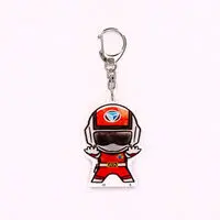 Super Sentai Series All Red Deformed Acrylic Charms - Premium Bandai Limited - Choushinsei Flashman / Red Flash
