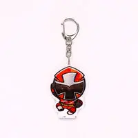 Super Sentai Series All Red Deformed Acrylic Charms - Premium Bandai Limited - Shuriken Sentai Ninninger / AkaNinger