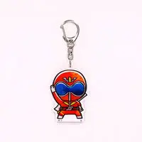 Super Sentai Series All Red Deformed Acrylic Charms - Premium Bandai Limited - Himitsu Sentai Gorenger / Akarenger