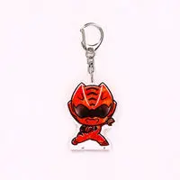 Super Sentai Series All Red Deformed Acrylic Charms - Premium Bandai Limited - Juken Sentai Gekiranger / GekiRed
