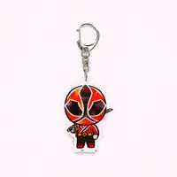 Super Sentai Series All Red Deformed Acrylic Charms - Premium Bandai Limited - Samurai Sentai Shinkenger / Shinken Red