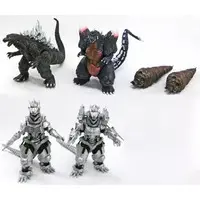 Trading Figure - Godzilla / SpaceGodzilla & Mechagodzilla & Mothra