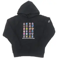 Clothes - Hoodie (集合(1号ライダー＆2号ライダー) プルパーカー ブラック LLサイズ 「仮面ライダーシリーズ×しまむら」) Size-LL