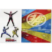 Acrylic stand - Hikonin Sentai Akibaranger / AkibaYellow & AkibaBlue & AkibaRed